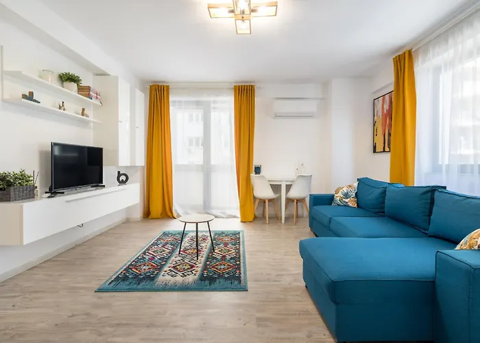 The Painter - Timpuri Noi 1br With Parking Bukurešť