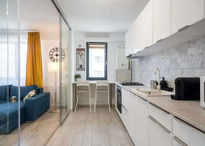 The Painter - Timpuri Noi 1br With Parking Апартаменти Бухарест